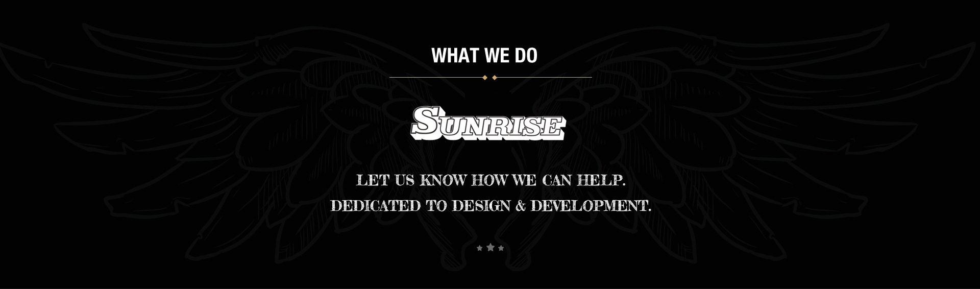 let us know how we can help.dedicated to design&development